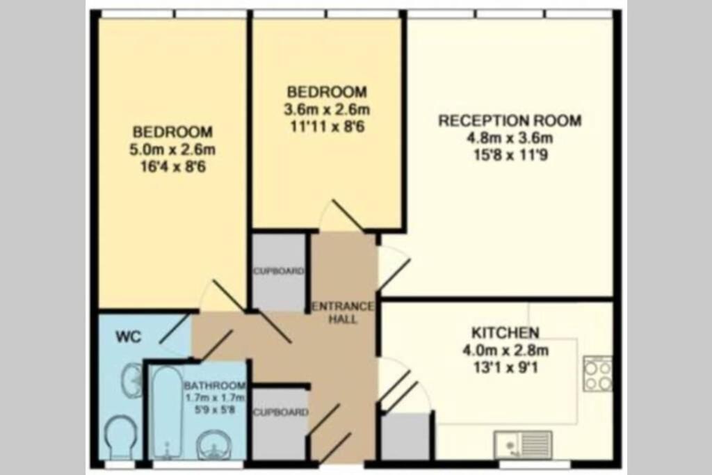 Super Spacious 2 Bedroom Apt 20Mn From Central. Londra Esterno foto